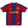 2007-08 Barcelona Home Shirt Giovani #17 S