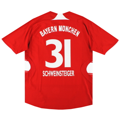 2007-08 Bayern Munich adidas Home Shirt Schweinsteiger #31 L