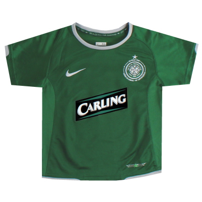 2007-08 Celtic Nike Auswärtstrikot XS. Jungen