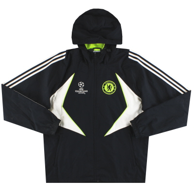 2007-08 Chelsea adidas CL Hooded Track Jacket M