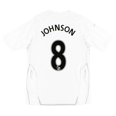 2007-08 Everton Away Camisa Johnson # 8 XL.Boys