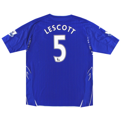 2007-08 Everton Umbro Home Shirt Lescott #5 XL 