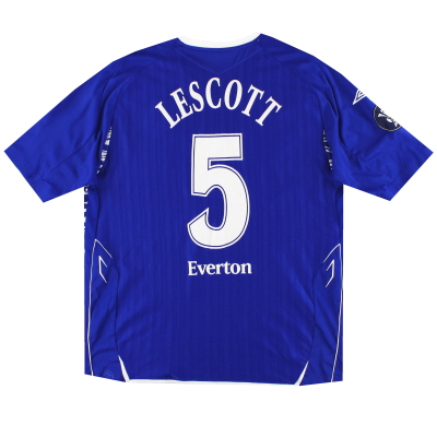 2007-08 Everton Umbro Home Shirt Lescott #5 XXL