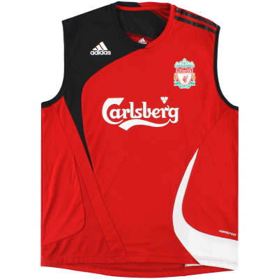 2007-08 Liverpool adidas 'Formotion' Gilet da allenamento L