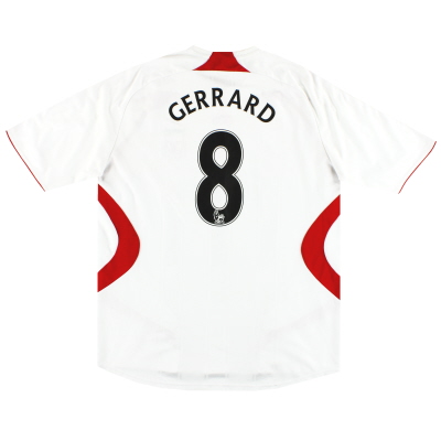 2007-08 Liverpool Away Shirt Gerrard #8