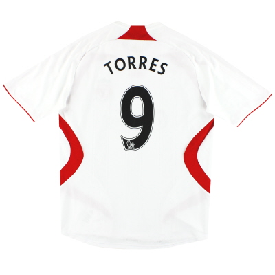 2007-08 Liverpool Away Shirt Torres #9