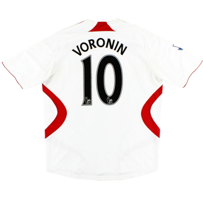 2007-08 Liverpool Away Shirt Voronin #10