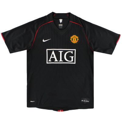2007-08 Manchester United Nike Away Shirt L.Boys 