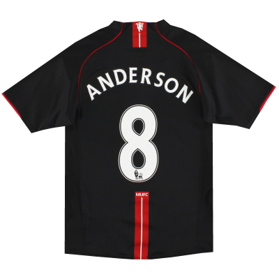 2007-08 Manchester United Nike Away Maglia Anderson # 8 S