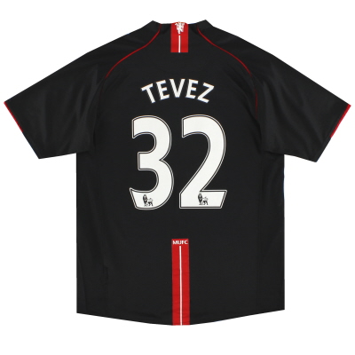 2007-08 Manchester United Away Shirt Tevez #32