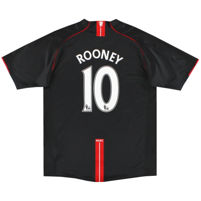 2007-08 Manchester United Nike Away Shirt Rooney #10 *Mint* XL