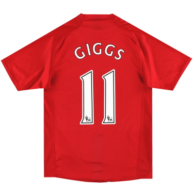 Camiseta Nike Local Giggs # 2007 S 08-11 Manchester United