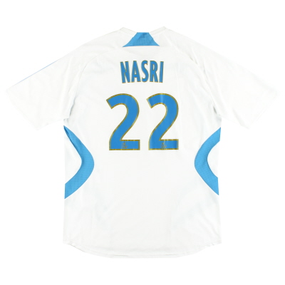 2007-08 Olympique Marseille adidas Home Shirt Nasri #22 L