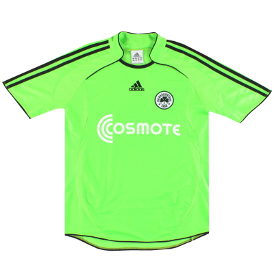 2007-08 Panathinaikos adidas 서드 셔츠 S