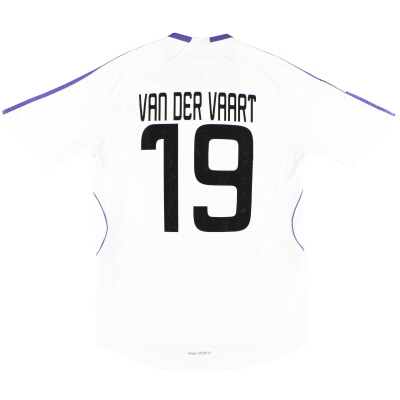 2007-08 Real Madrid adidas Home Shirt van der Vaart #19 S 