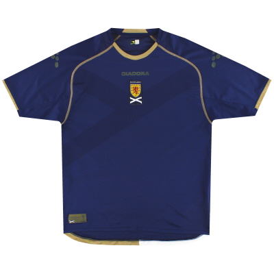 2007-08 Skotlandia Diadora Home Shirt l
