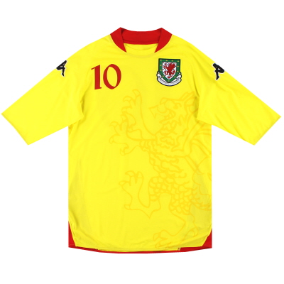 2007-08 Wales Kappa Player Issue Away Shirt #10 XXL