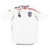 2007-09 England Umbro Home Shirt Gerrard #4 *Mint* M