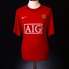 2007-09 Manchester United Home Shirt Tevez #32 XL