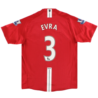 2007-09 Manchester United Home Shirt Evra #3