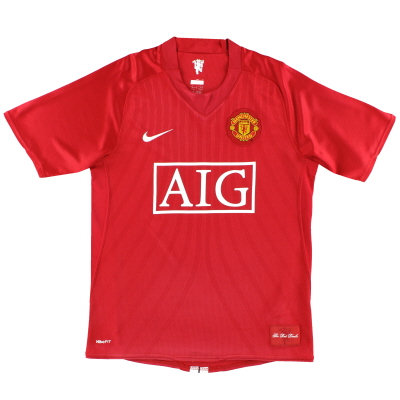 2007-09 Manchester United Nike Home Shirt *Mint* M.Boys  
