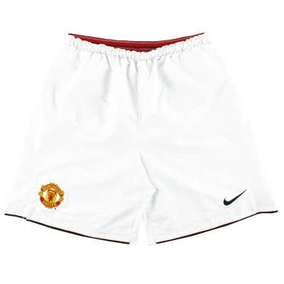 2007-09 Manchester United Nike Home Shorts S 