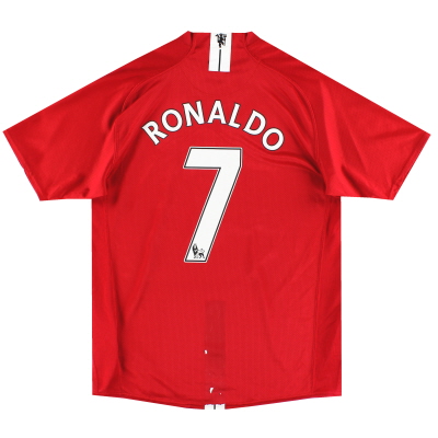 2007-09 Manchester United Nike Home Shirt Ronaldo #7 M
