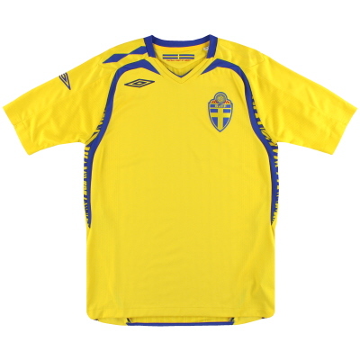 2007-09 Suecia Camiseta de la XNUMXa equipación S de Umbro