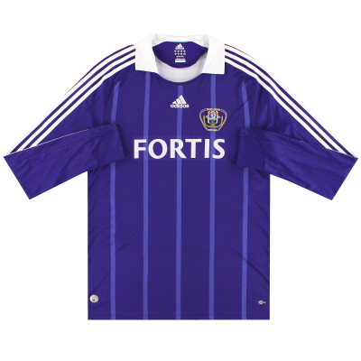 2008-09 Anderlecht Camiseta adidas Centenary visitante L / S XL
