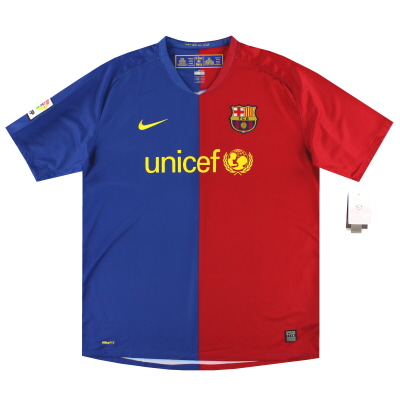2008-09 Barcelona Nike Heimtrikot *w/Tags* XL
