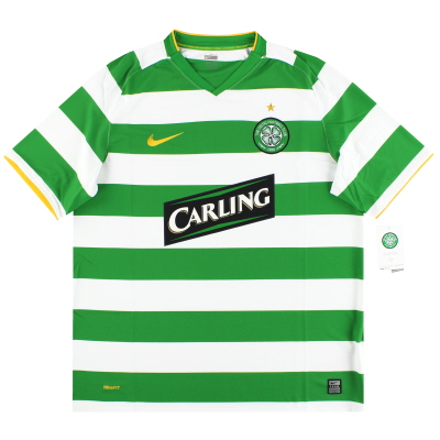 Camiseta de local Nike del Celtic 2008-09 * con etiquetas * S