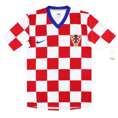 2008-09 Kroatien Nike Heimtrikot *mit Etiketten* S