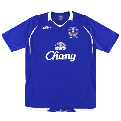 2008-09 Everton Umbro Heimtrikot *Neuwertig* L