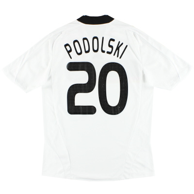 2008-09 Germany adidas Home Shirt Podolski #20 L 