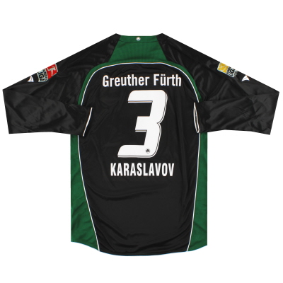 2008-09 Greuther Furth Jako Home Shirt Karaslavov #3 L/S XL 