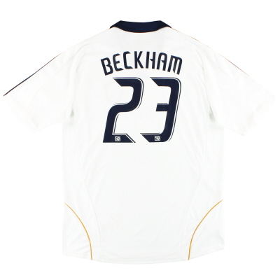 2008-09 LA Galaxy adidas Home Shirt Beckham #23 L 