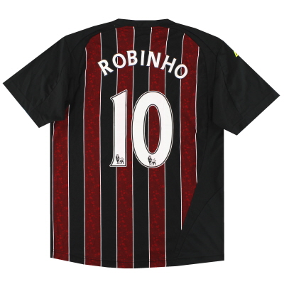 2008-09 Manchester City Le Coq Sportif Away Shirt Robinho #10 M