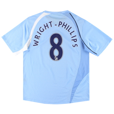 2008-09 Manchester City Le Coq Sportif Home Shirt Wright-Phillips #8 L