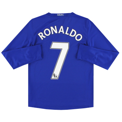 2008-09 Manchester United Nike Third Shirt Ronaldo #7 L/S M.Boys 
