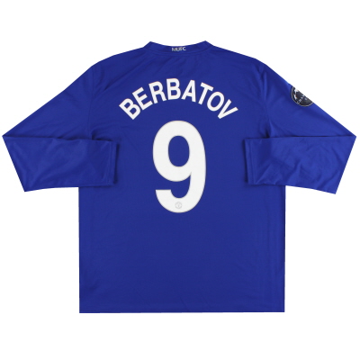 2008-09 Manchester United Nike Third Shirt Berbatov #9 L/S XL 