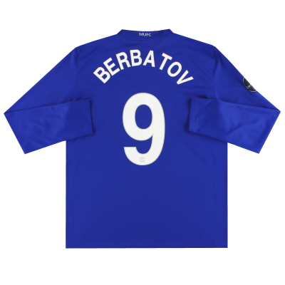 2008-09 Manchester United Nike Third Shirt Berbatov #9 L/S XL 