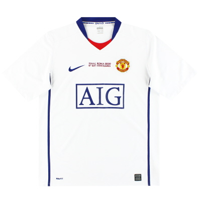 Camiseta de visitante Nike 'Final Roma' del Manchester United 2008-09 * Menta * XXL