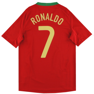 2008-09 Portugal Nike Home Shirt Ronaldo #7 S 