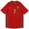 2008-09 Portugal Nike Home Shirt Ronaldo #7 S
