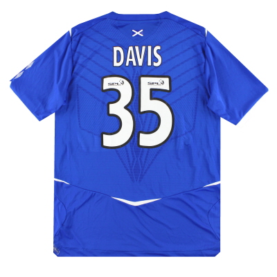 2008–09 Rangers Umbro Heimtrikot Davis #35 *mit Etiketten* L