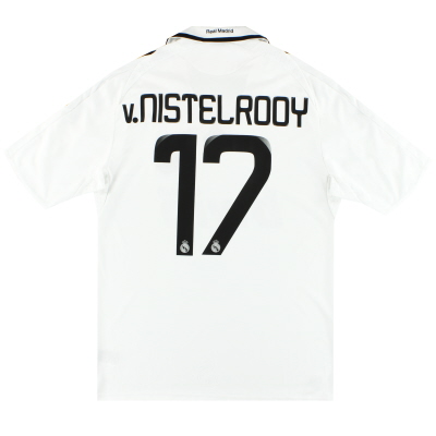 2008-09 Real Madrid adidas Home Maglia v. Nistelrooy #17 M