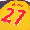 2008-10 Arsenal Nike Player Issue CL Maglia da trasferta Eboue # 27 L