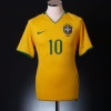 2008-10 Brazil Home Shirt Ronaldinho #10 XL