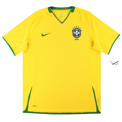 2008-10 Brasilien Nike Heimtrikot *mit Etiketten* M