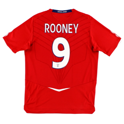 2008-10 England Away Shirt Rooney #9 M 